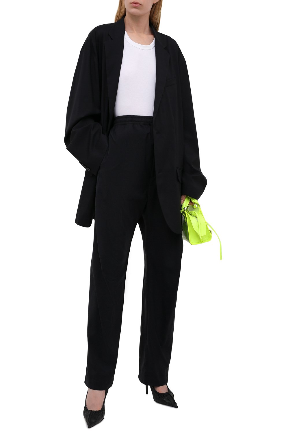 Брюки BALENCIAGA черного цвета по цене 89950 руб., арт. 663049/TK029, фото 2 Брюки BALENCIAGA, арт. 663049/TK029, фото 2