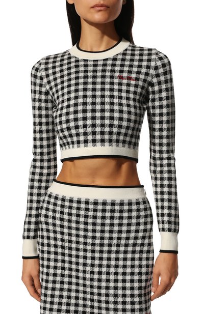 Шерстяной пуловер MIU MIU, арт. MML433-1VS9-F0002, фото 3