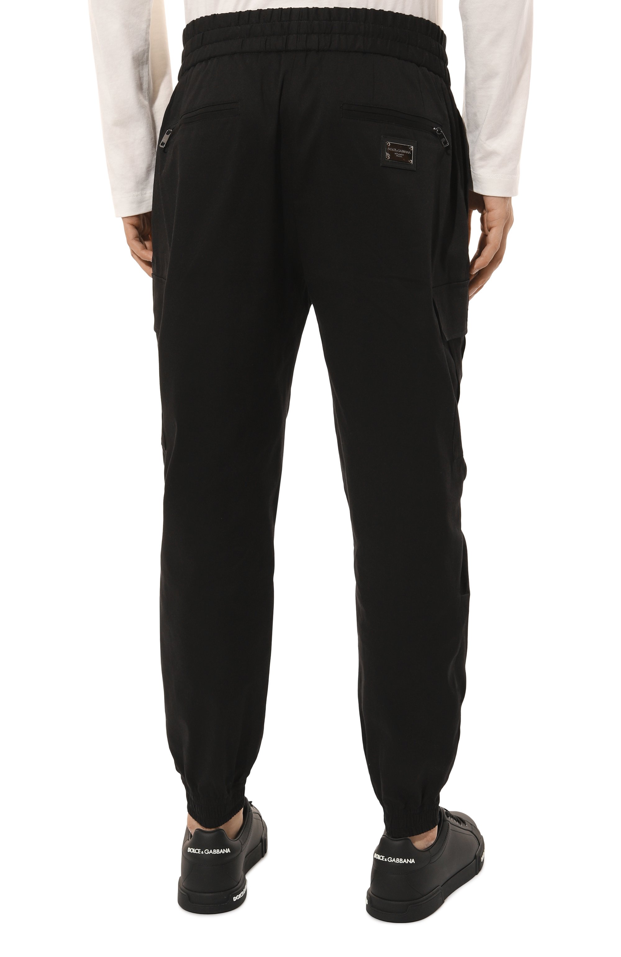 Хлопковые джоггеры DOLCE & GABBANA, арт. GW50HT/FUFMF, фото 4