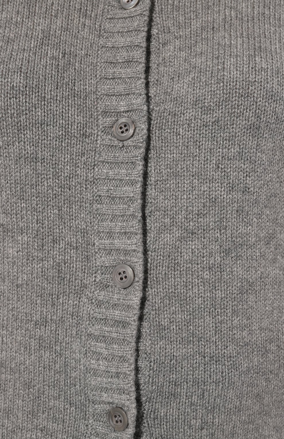 Кашемировый кардиган PRADA серого цвета по цене 125000 руб., арт. P25H61-643-F0031-202, фото 5 Кашемировый кардиган PRADA, арт. P25H61-643-F0031-202, фото 5