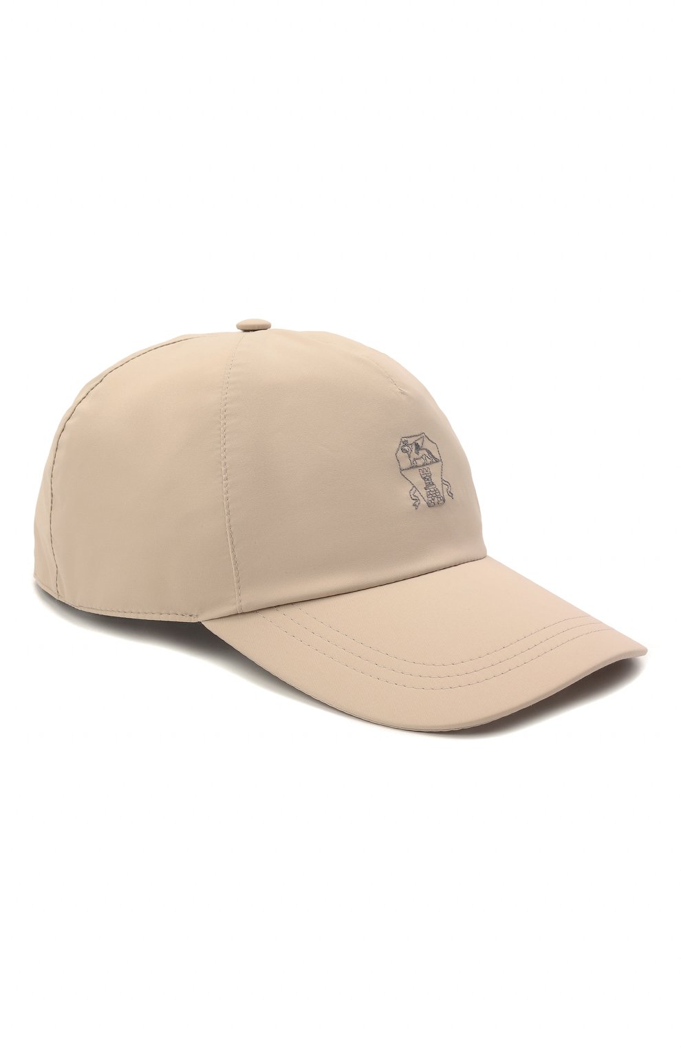 Бейсболка BRUNELLO CUCINELLI светло-бежевого цвета по цене 38100 руб., арт. MM45A9985, фото 1 Бейсболка BRUNELLO CUCINELLI, арт. MM45A9985, фото 1