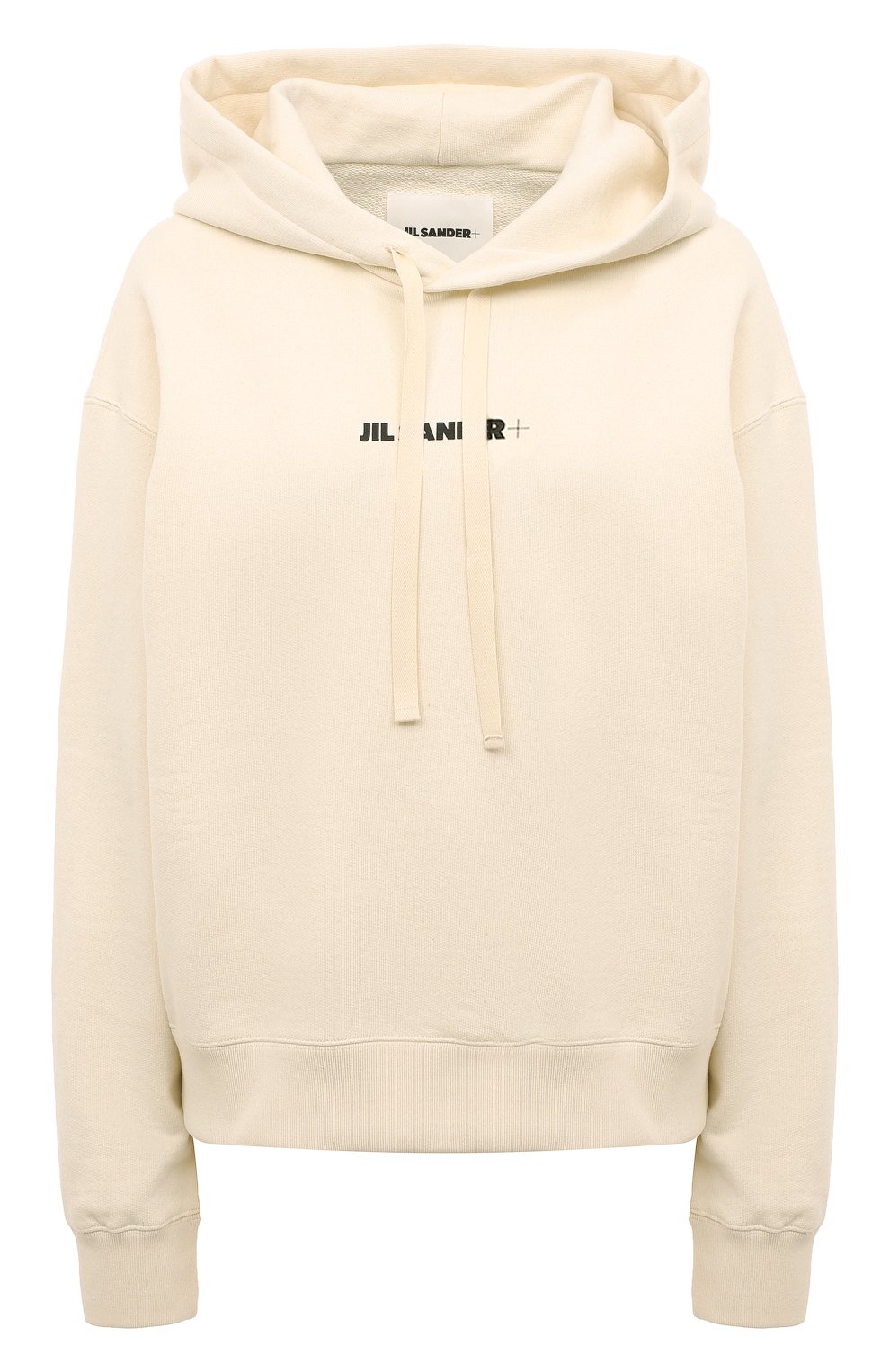 Хлопковое худи JIL SANDER бежевого цвета по цене 63200 руб., арт. J40GU0002/J20010, фото 1 Хлопковое худи JIL SANDER, арт. J40GU0002/J20010, фото 1