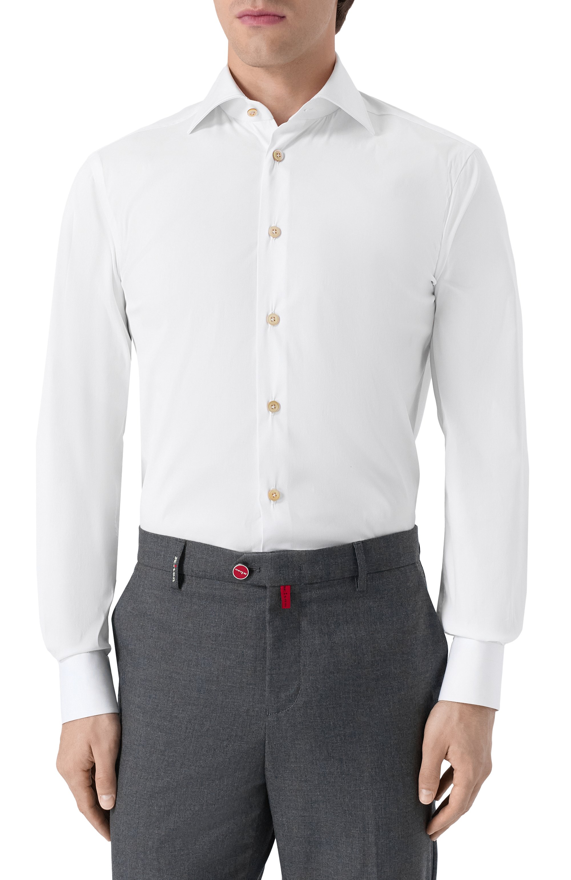 Хлопковая сорочка KITON, арт. UCCH0943201, фото 3