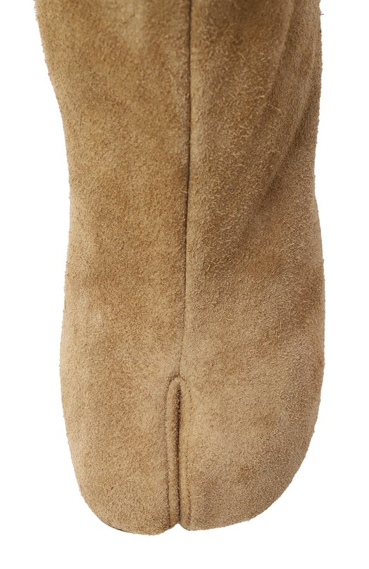 Замшевые ботильоны Tabi Maison Margiela S58WU0260/P8270 Бежевый  S58WU0260/P8270 Фото 6