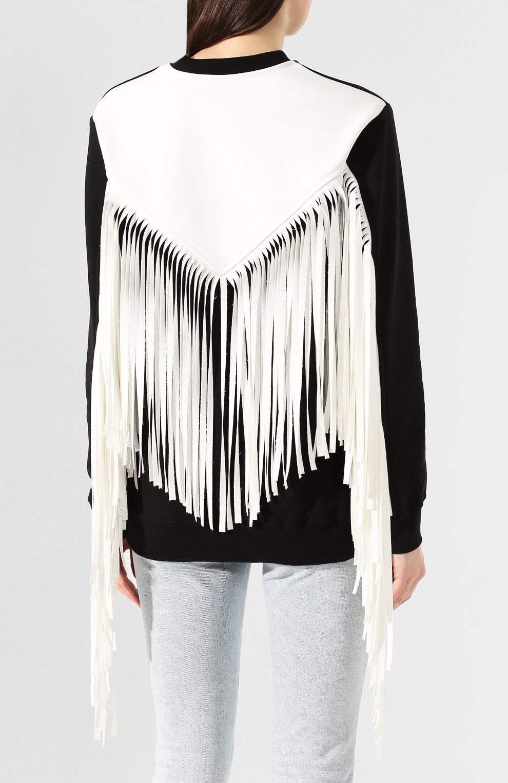 Хлопковый свитшот MSGM черного цвета по цене 28750 руб., арт. 2841MDM105 207299, фото 4 Хлопковый свитшот MSGM, арт. 2841MDM105 207299, фото 4