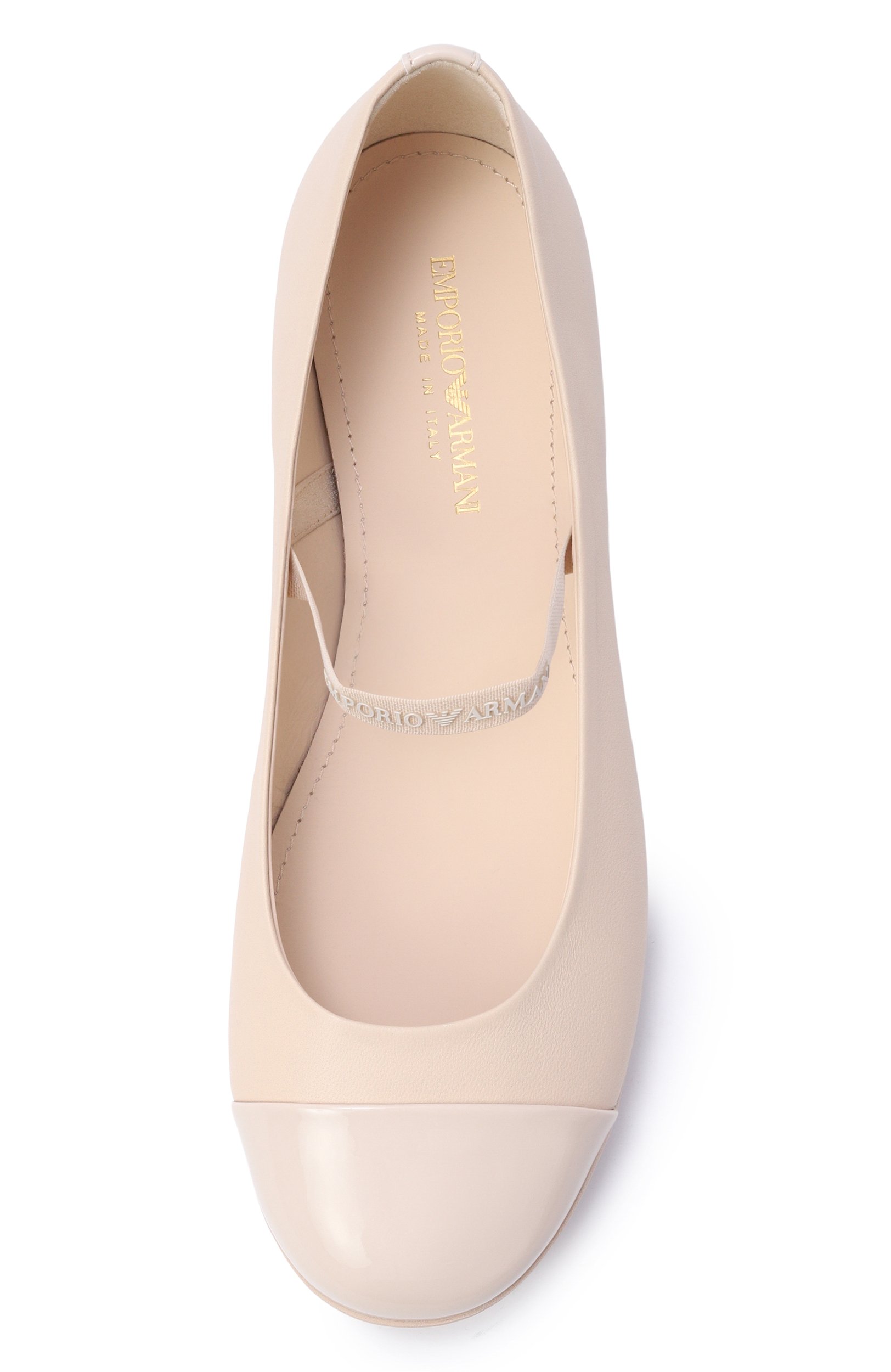 Кожаные балетки EMPORIO ARMANI, арт. XXD022/XCC80, фото 4