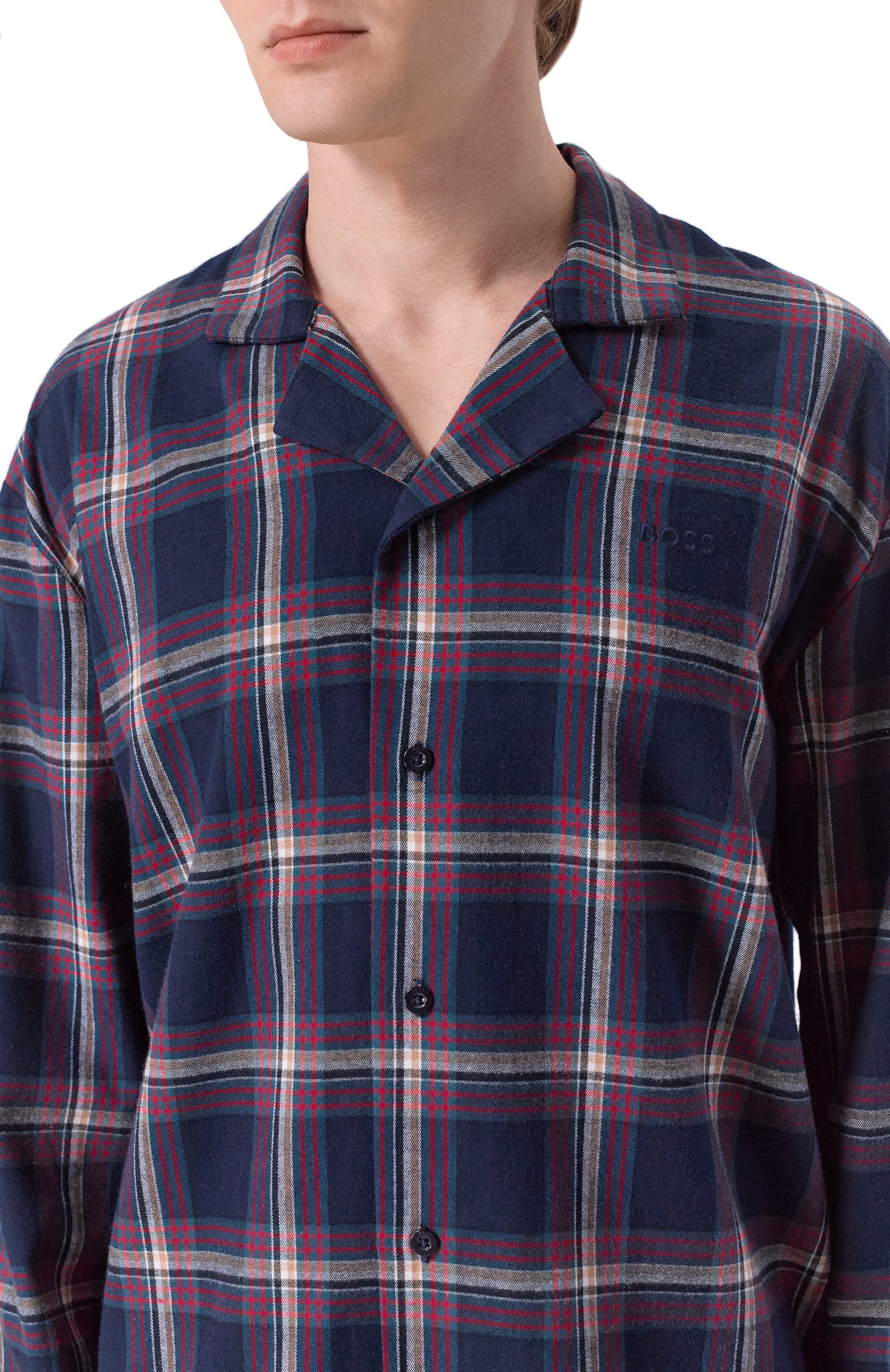 Пижама из хлопка и вискозы BOSS, арт. 50550756, фото 7