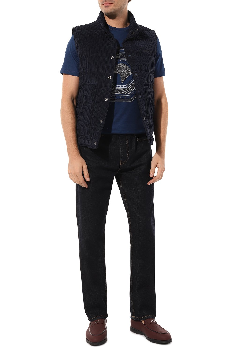 Кожаные лоферы ZILLI, арт. H0014AM1947VRUL02, фото 2