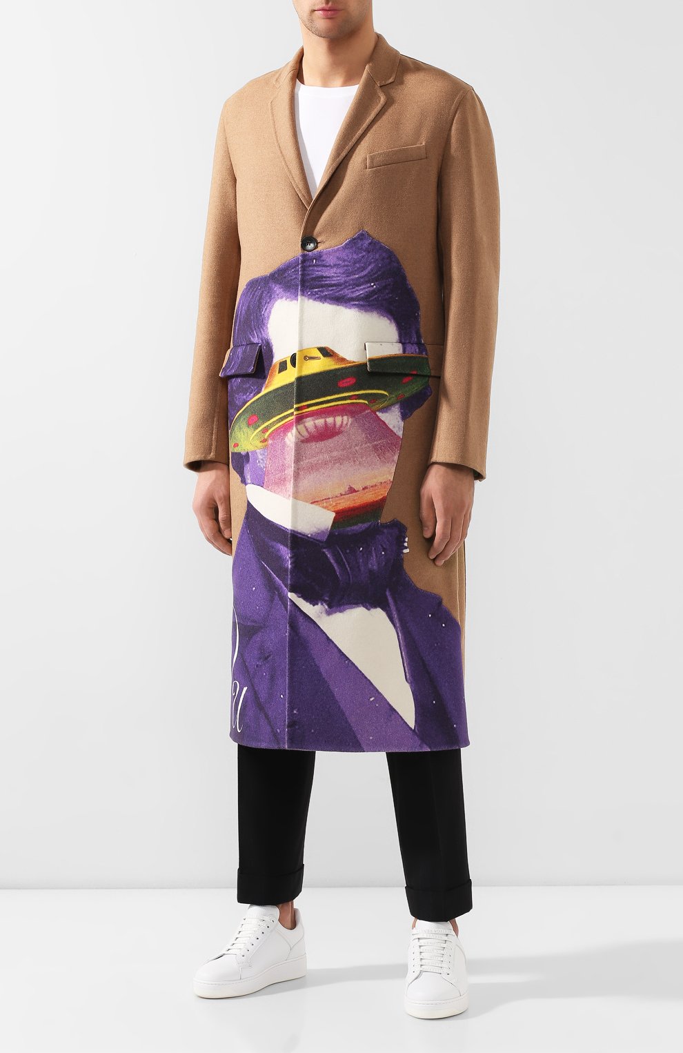 Шерстяное пальто valentino x undercover VALENTINO, арт. SV0CAA855PU, фото 2