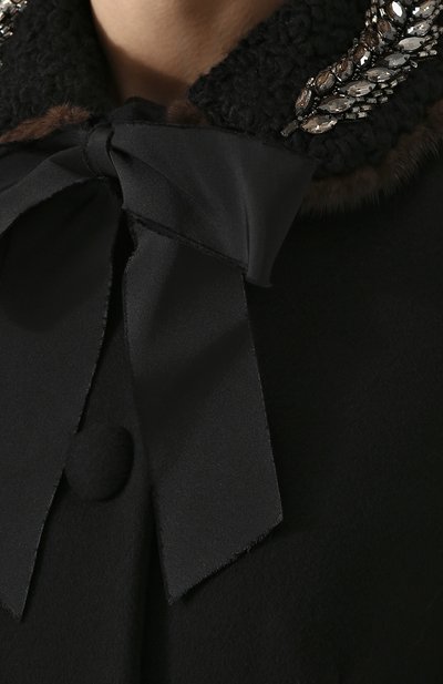 Шерстяной пальто с отделкой из меха норки GUCCI, арт. 475978/ZJZ21, фото 5