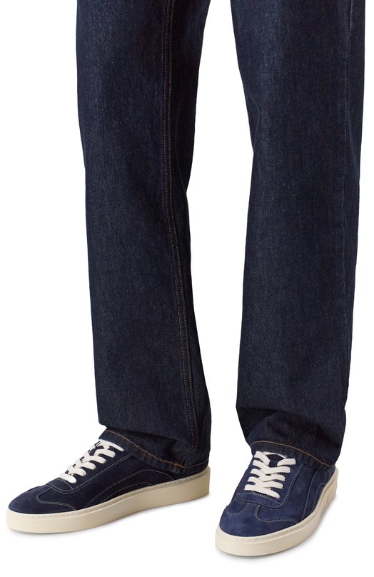 Замшевые кеды Rider Dsquared2 SNM0470/01503520 Синий  SNM0470/01503520 Фото 3