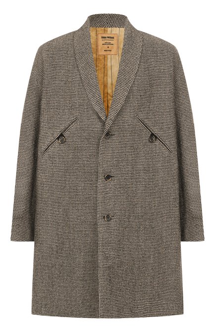 Мужской пальто изо льна и шерсти UMA WANG, арт. UM8501