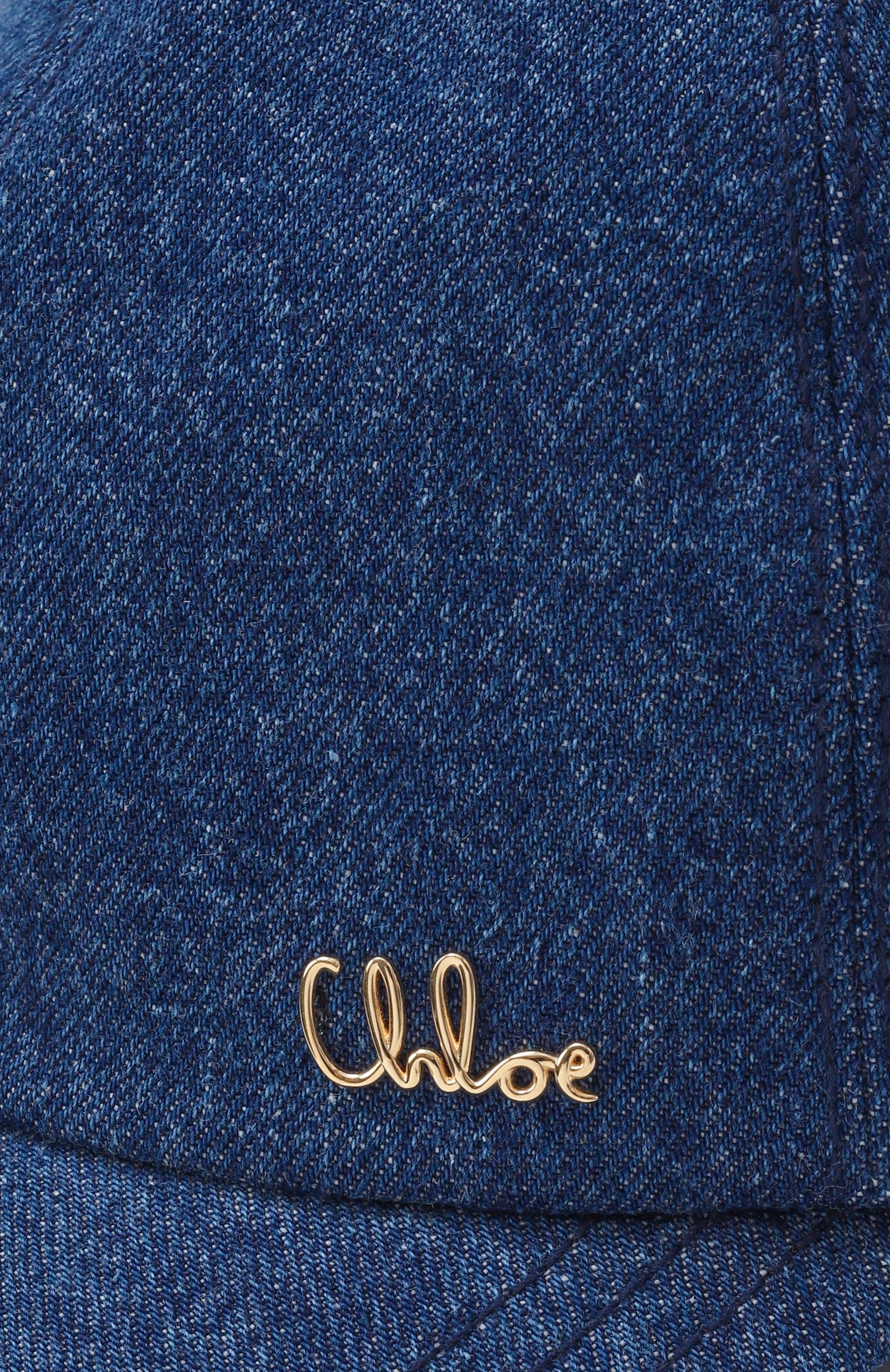 Джинсовая бейсболка CHLOÉ, арт. CHC25SD019GDN, фото 4