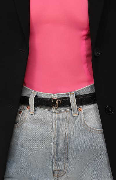 Кожаный ремень JIMMY CHOO, арт. MINIFELISA/KKKBLACK, фото 2