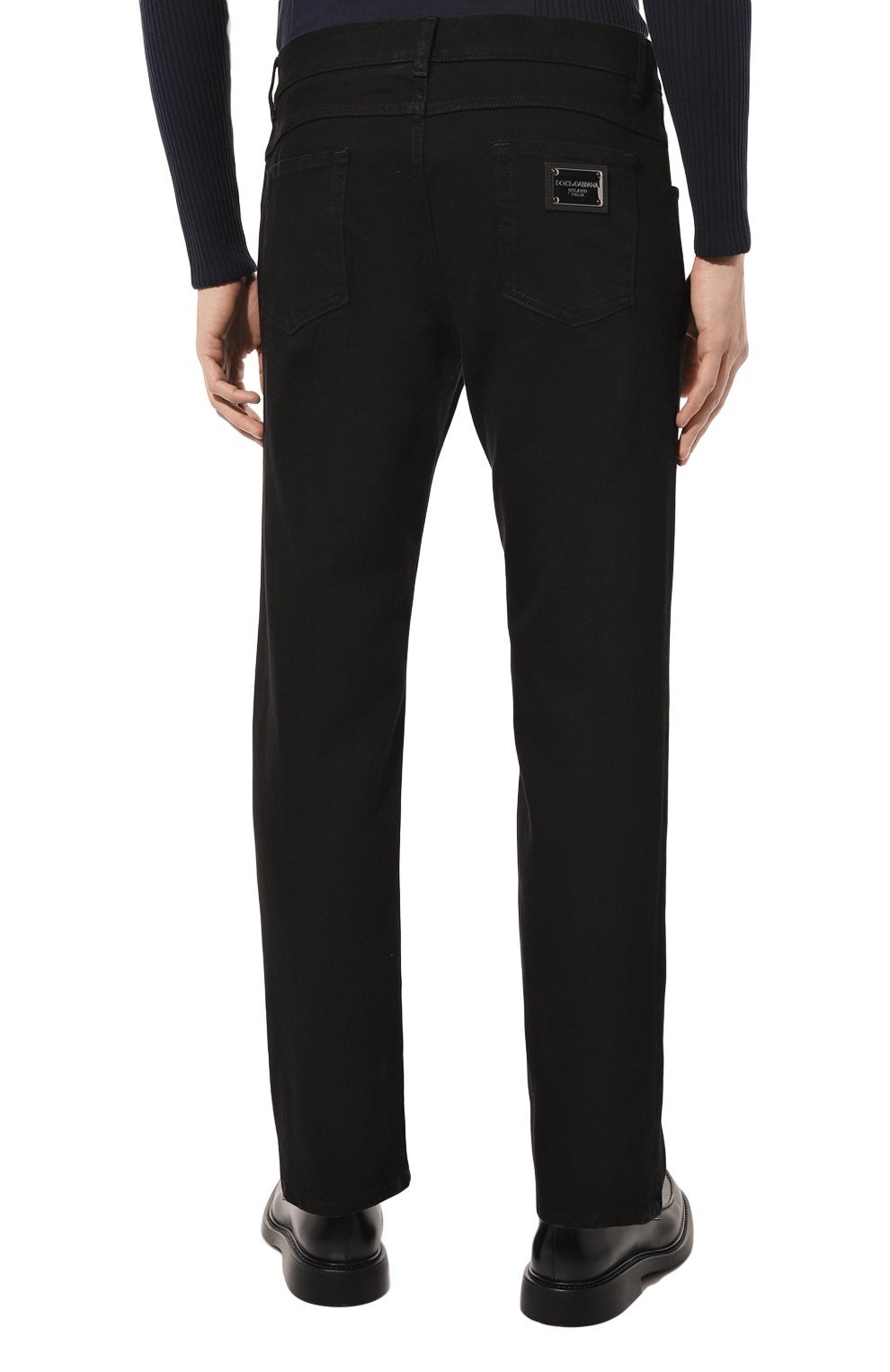 Джинсы luxury DOLCE & GABBANA черного цвета по цене 59950 руб., арт. GYQFCD/G8HD1, фото 4 Джинсы luxury DOLCE & GABBANA, арт. GYQFCD/G8HD1, фото 4