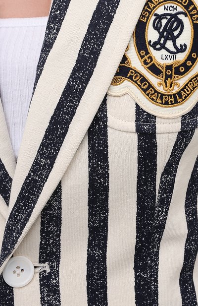 Хлопковый жакет POLO RALPH LAUREN разноцветного цвета по цене 31350 руб., арт. 211827937, фото 5 Хлопковый жакет POLO RALPH LAUREN, арт. 211827937, фото 5