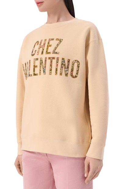 Хлопковый свитшот VALENTINO, арт. 8B3MF25F/A4T, фото 3
