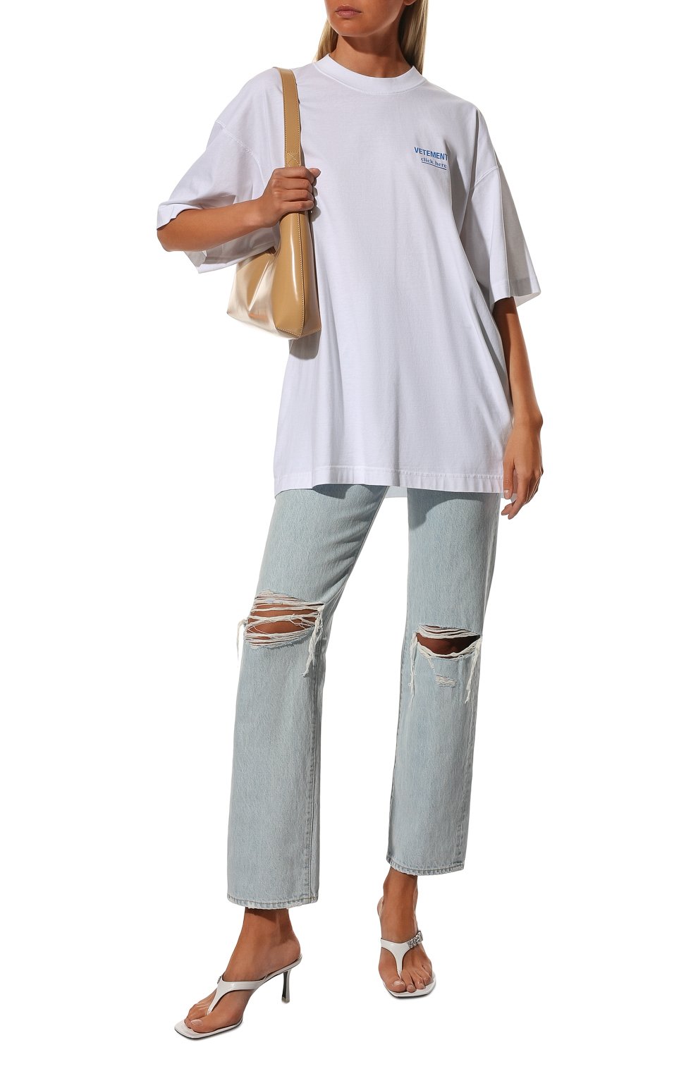 Хлопковая футболка VETEMENTS, арт. UA53TR110W 1610/W, фото 2