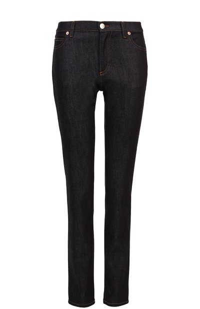 Джинсы прямого кроя с контрастной прострочкой и декоративными шипами VALENTINO, арт. MB3DD03L/2HN, фото 1