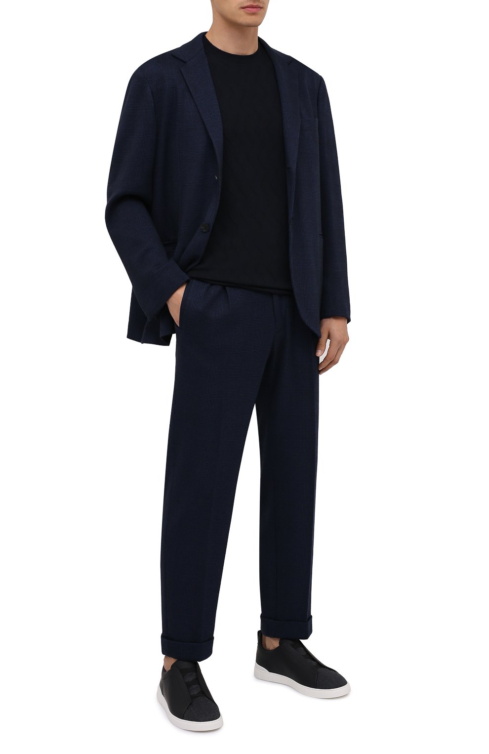Комбинированные кеды triple stitch ZEGNA, арт. A4666X-LHG0M, фото 2