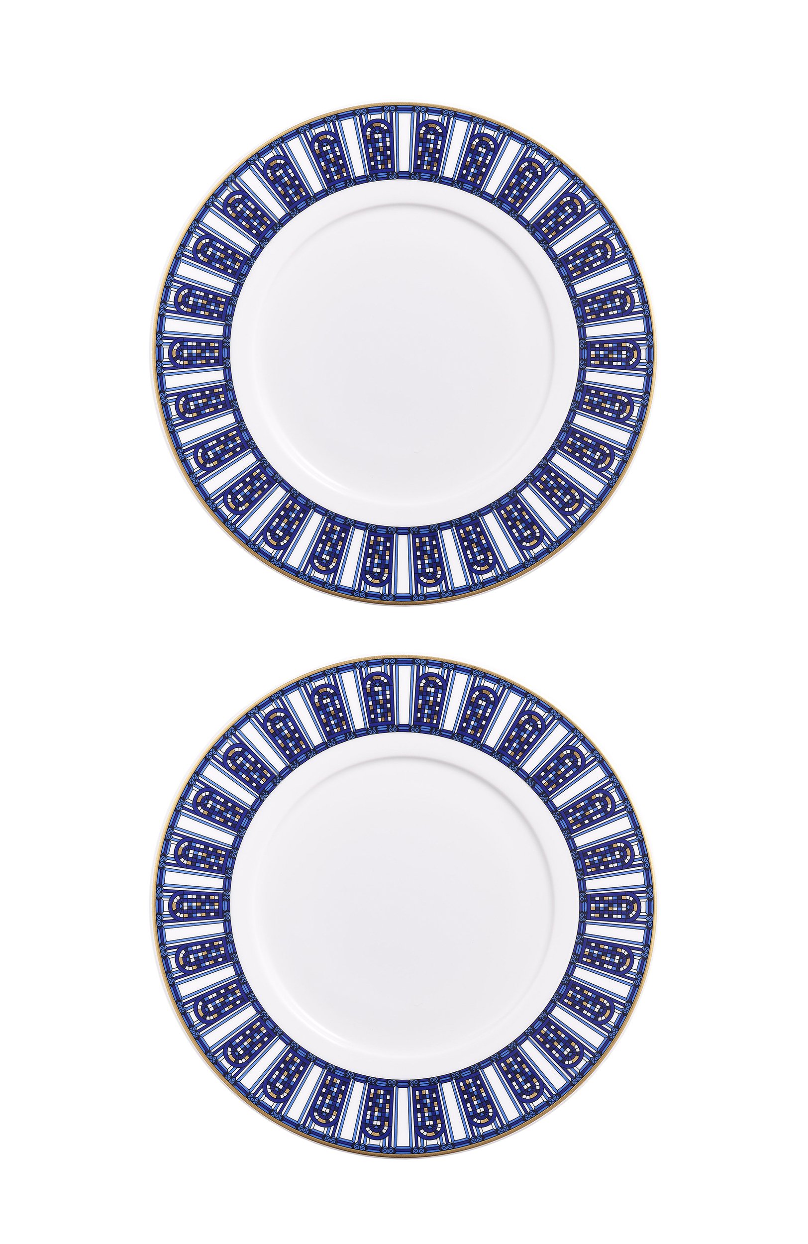 Набор из 2-х десертных тарелок arcadia blue BACCARAT синего цвета по цене 34250 руб., арт. 2 818 280, фото 1 Набор из 2-х десертных тарелок arcadia blue BACCARAT, арт. 2 818 280, фото 1
