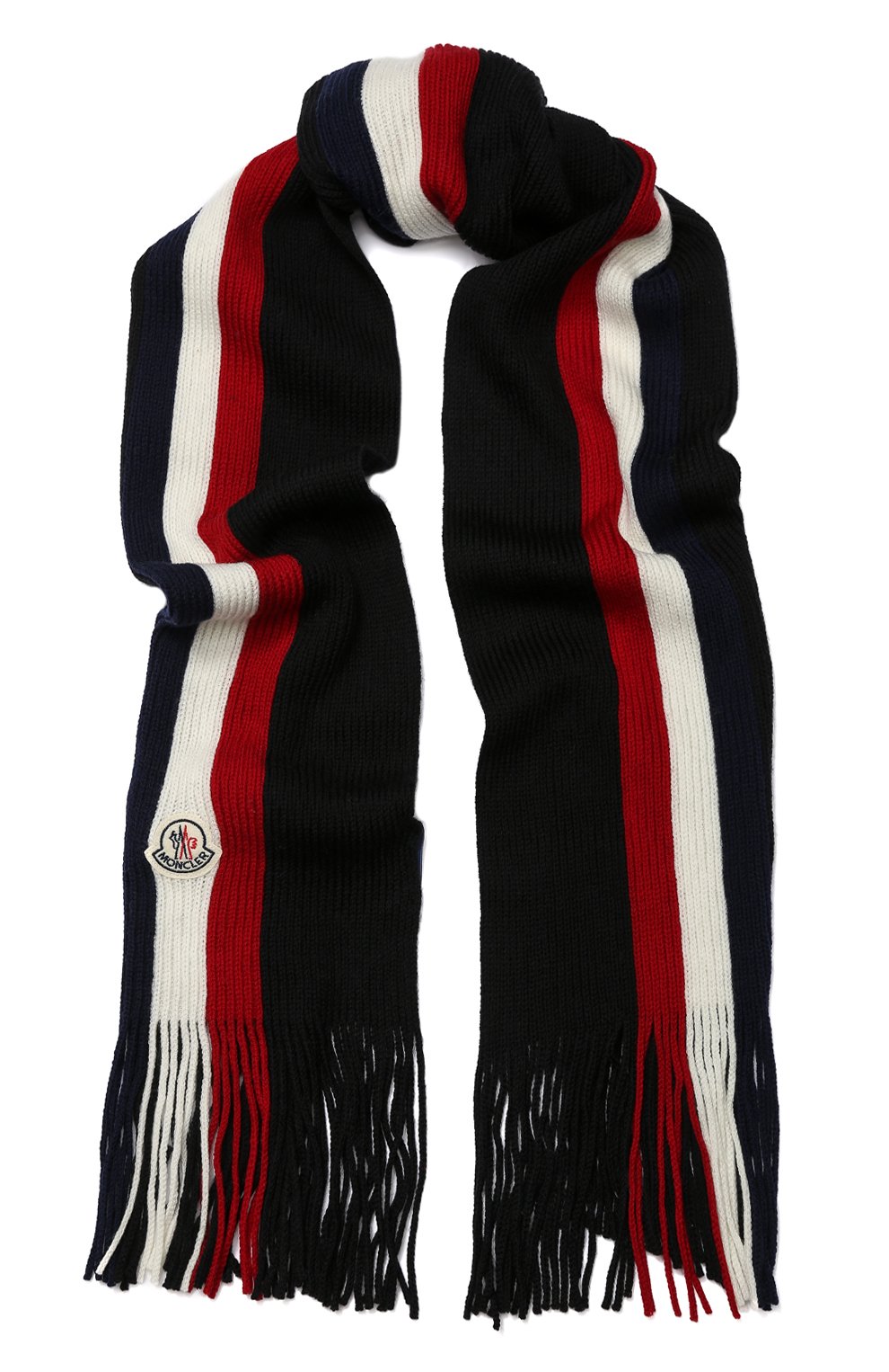 Шерстяной шарф с бахромой MONCLER, арт. D2-091-00026-00-02292, фото 1