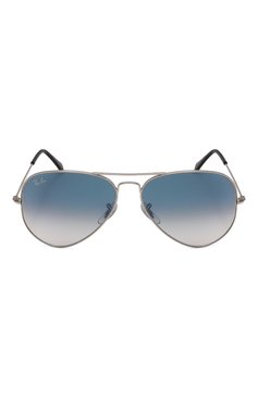 Женские солнцезащитные очки RAY-BAN голубого цвета, арт. 3025-003/3F | Фото 4 (Кросс-КТ: С/з-унисекс; Нос: Не проставлено; Тип очков: С/з; Материал: Металл; Очки форма: Авиаторы; Оптика Гендер: оптика-унисекс)