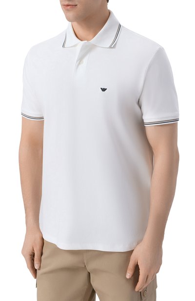 Хлопковое поло EMPORIO ARMANI, арт. EM004607/AF23090, фото 3
