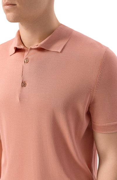 Шелковое поло BOSS CAMEL, арт. 50560503, фото 5