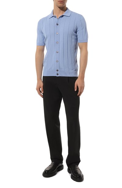 Хлопковая рубашка GRAN SASSO голубого цвета по цене 35300 руб., арт. 57143/20634, фото 2 Хлопковая рубашка GRAN SASSO, арт. 57143/20634, фото 2