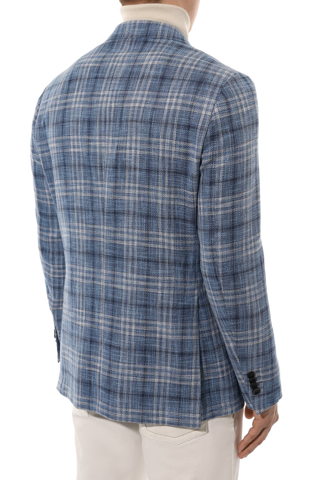 Пиджак из хлопка и льна SARTORIA LATORRE, арт. EF74/QF0893, фото 6