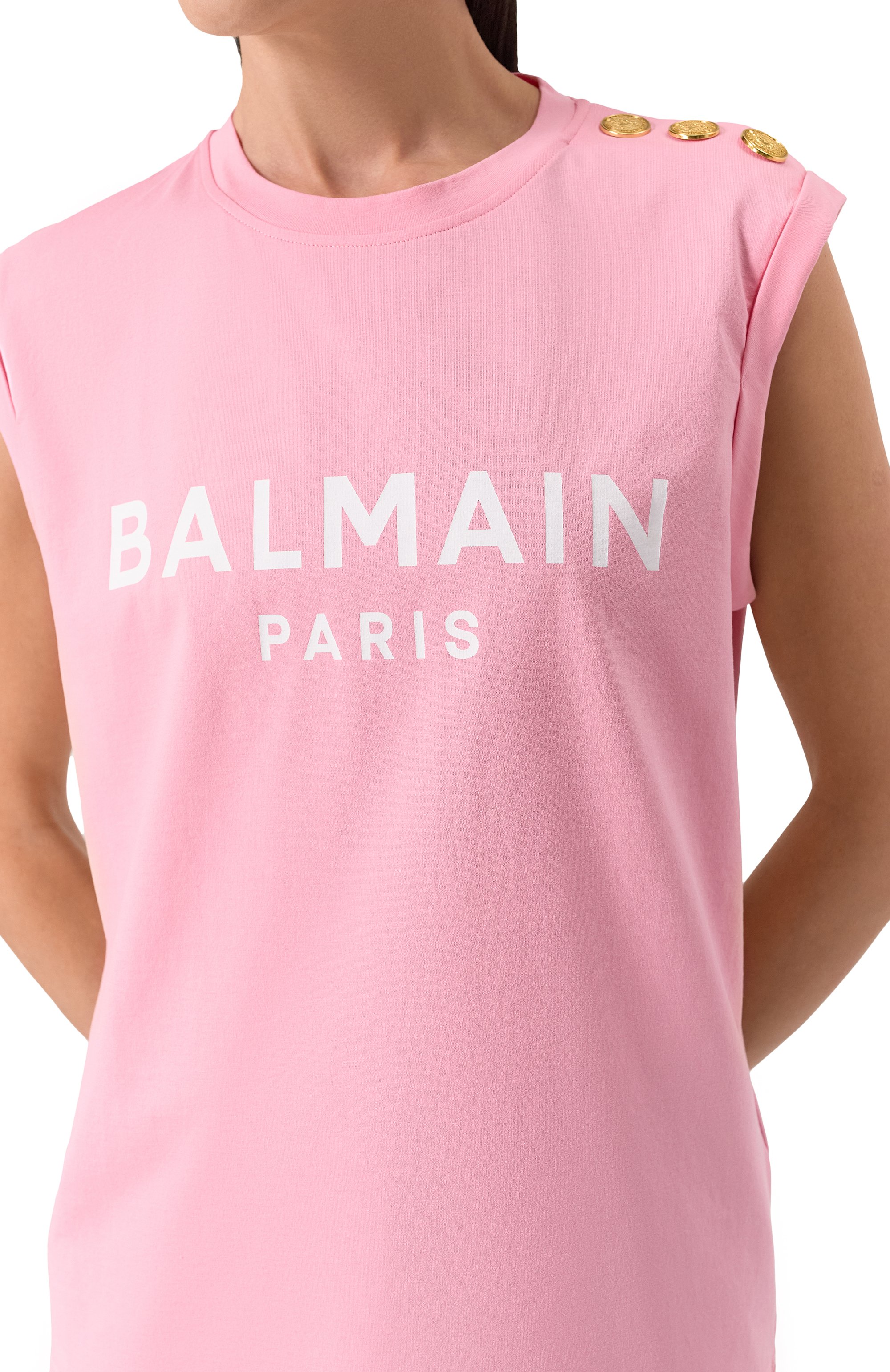 Хлопковый топ BALMAIN, арт. CF1ED001/BB02, фото 5