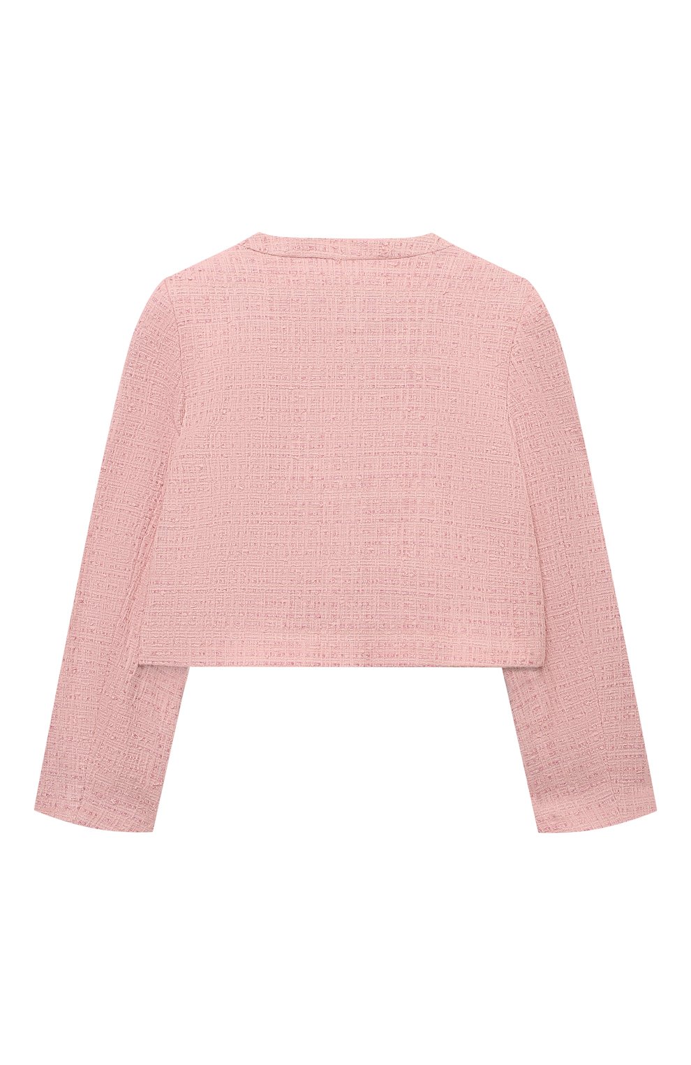 Твидовый жакет VERSACE светло-розового цвета по цене 58050 руб., арт. 1016347/1A10914/8-14, фото 2 Твидовый жакет VERSACE, арт. 1016347/1A10914/8-14, фото 2