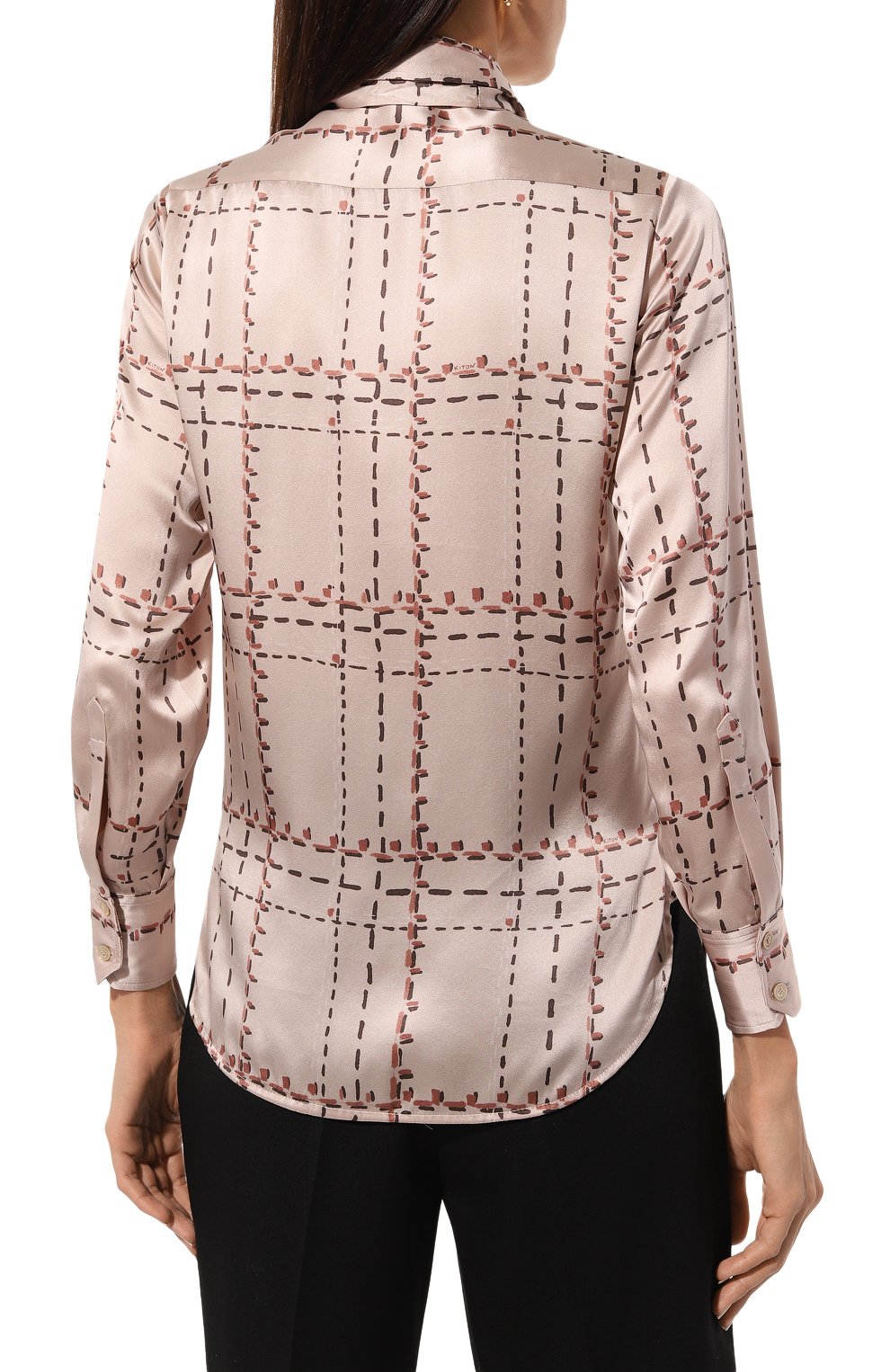 Шелковая блузка KITON, арт. D48407K0561E03, фото 4