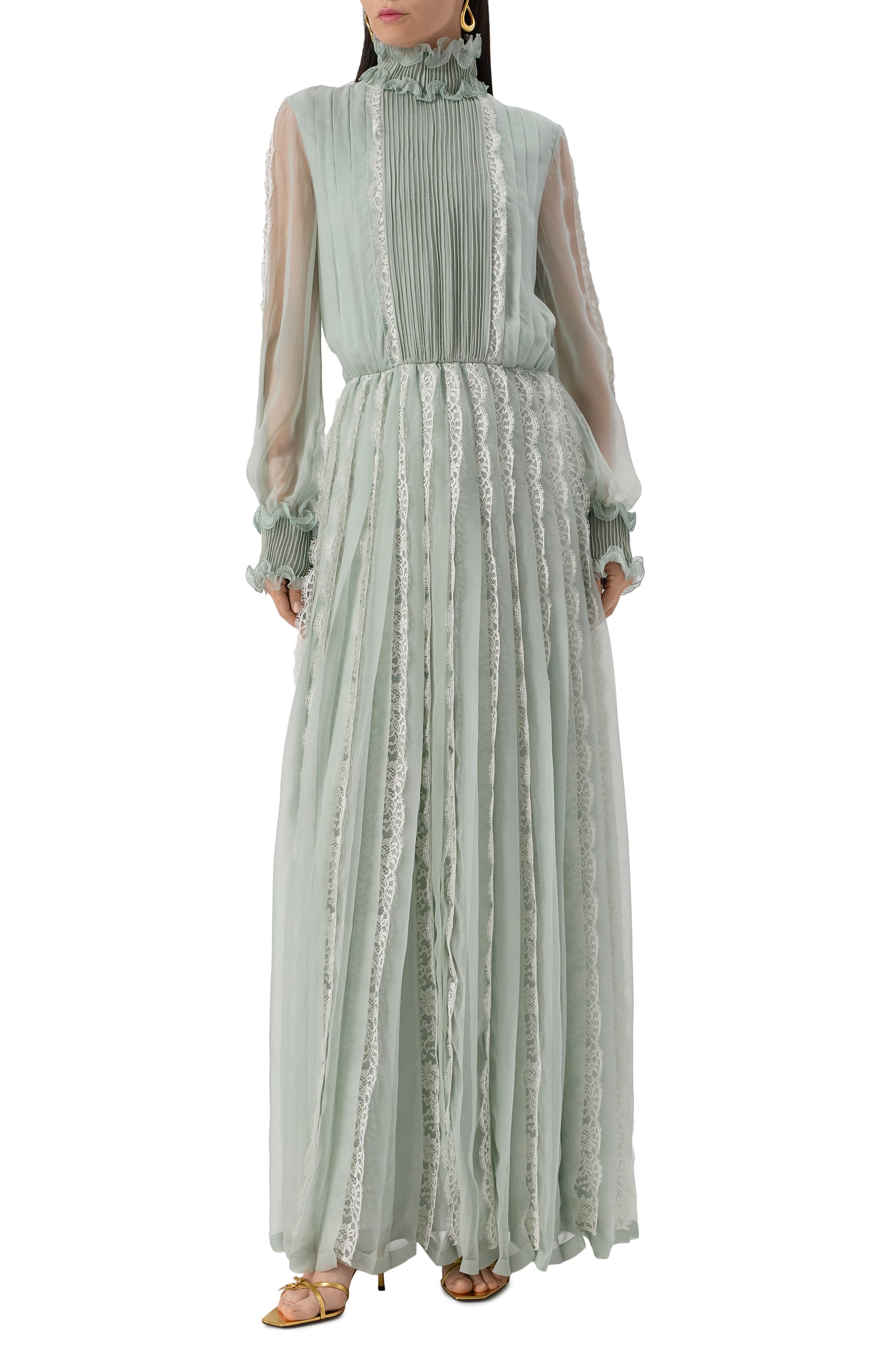 Шелковое платье VALENTINO, арт. 6B3VDKQ02UP, фото 3