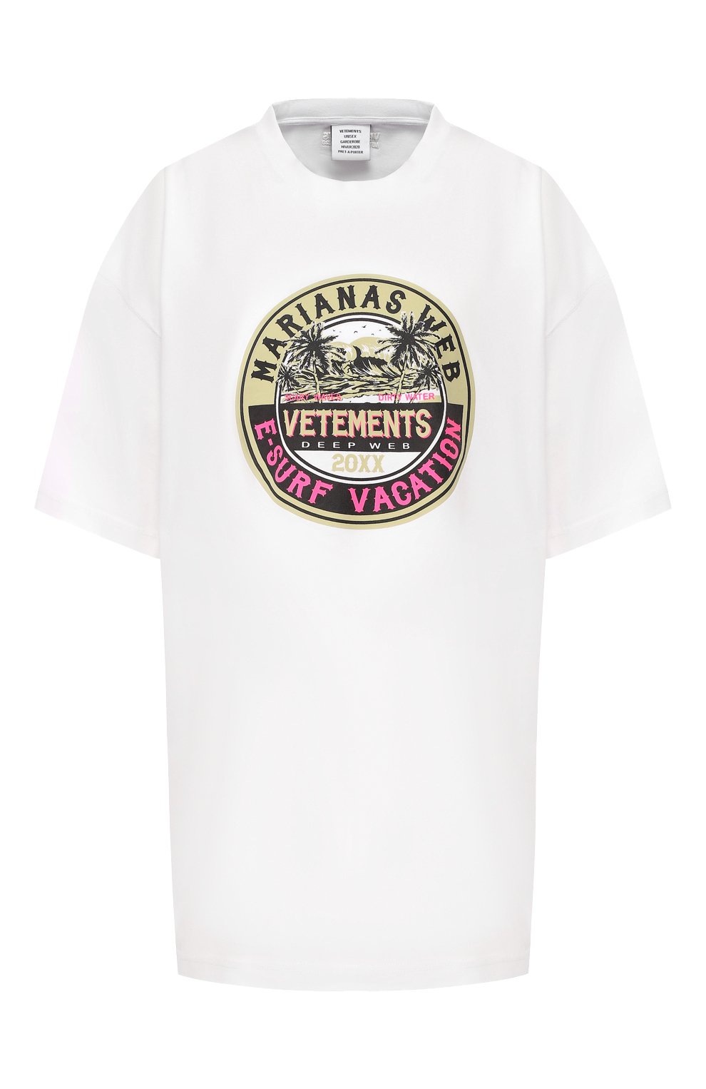 Хлопковая футболка VETEMENTS, арт. UAH20TR925/W, фото 1
