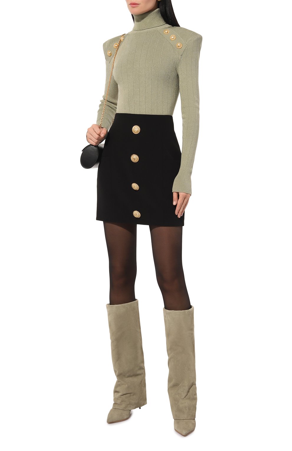 Замшевые сапоги uma 75 BALMAIN, арт. DN0TA037/LCTA, фото 2