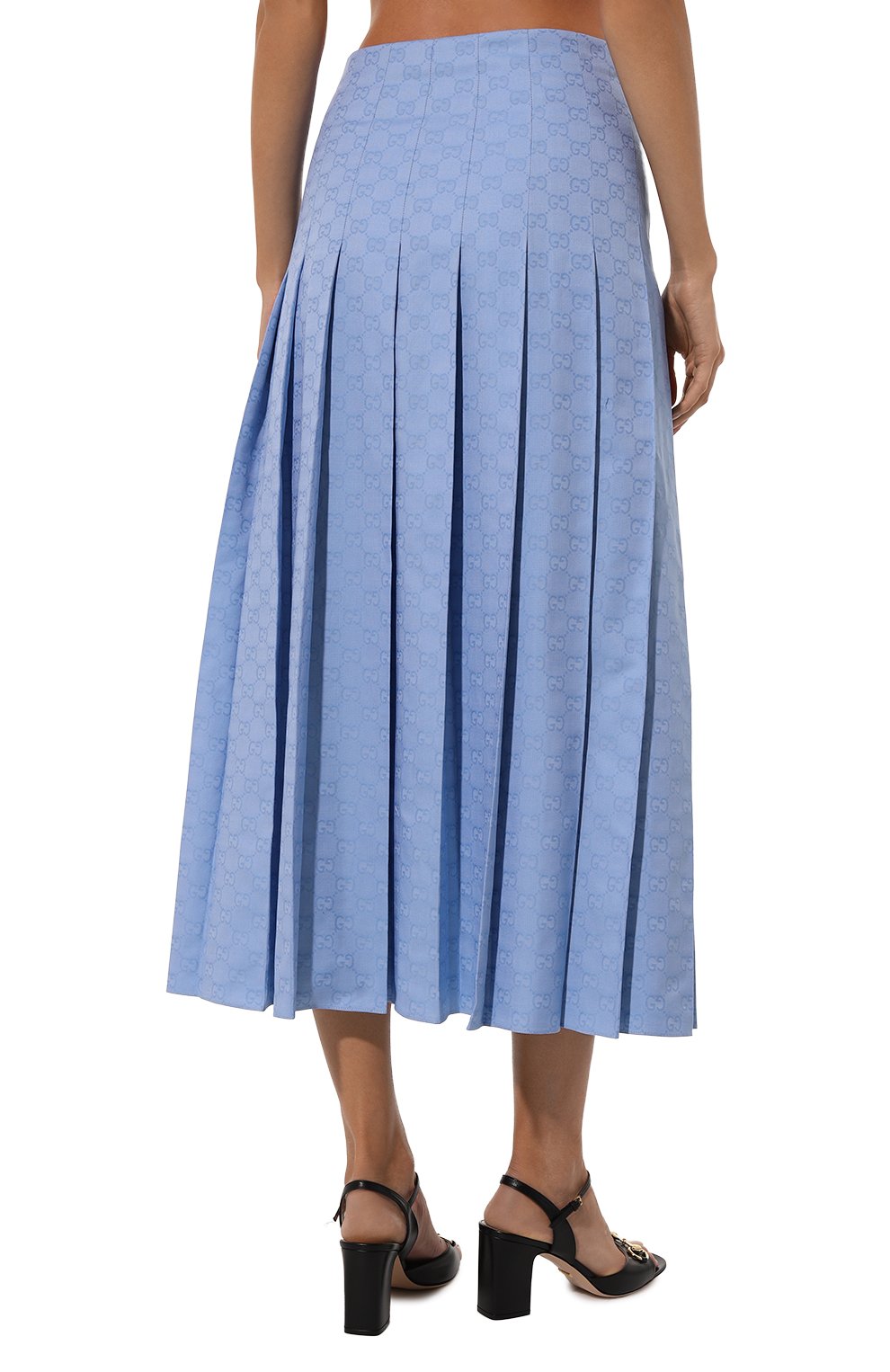 Хлопковая юбка GUCCI, арт. 721388/ZAM9M, фото 4