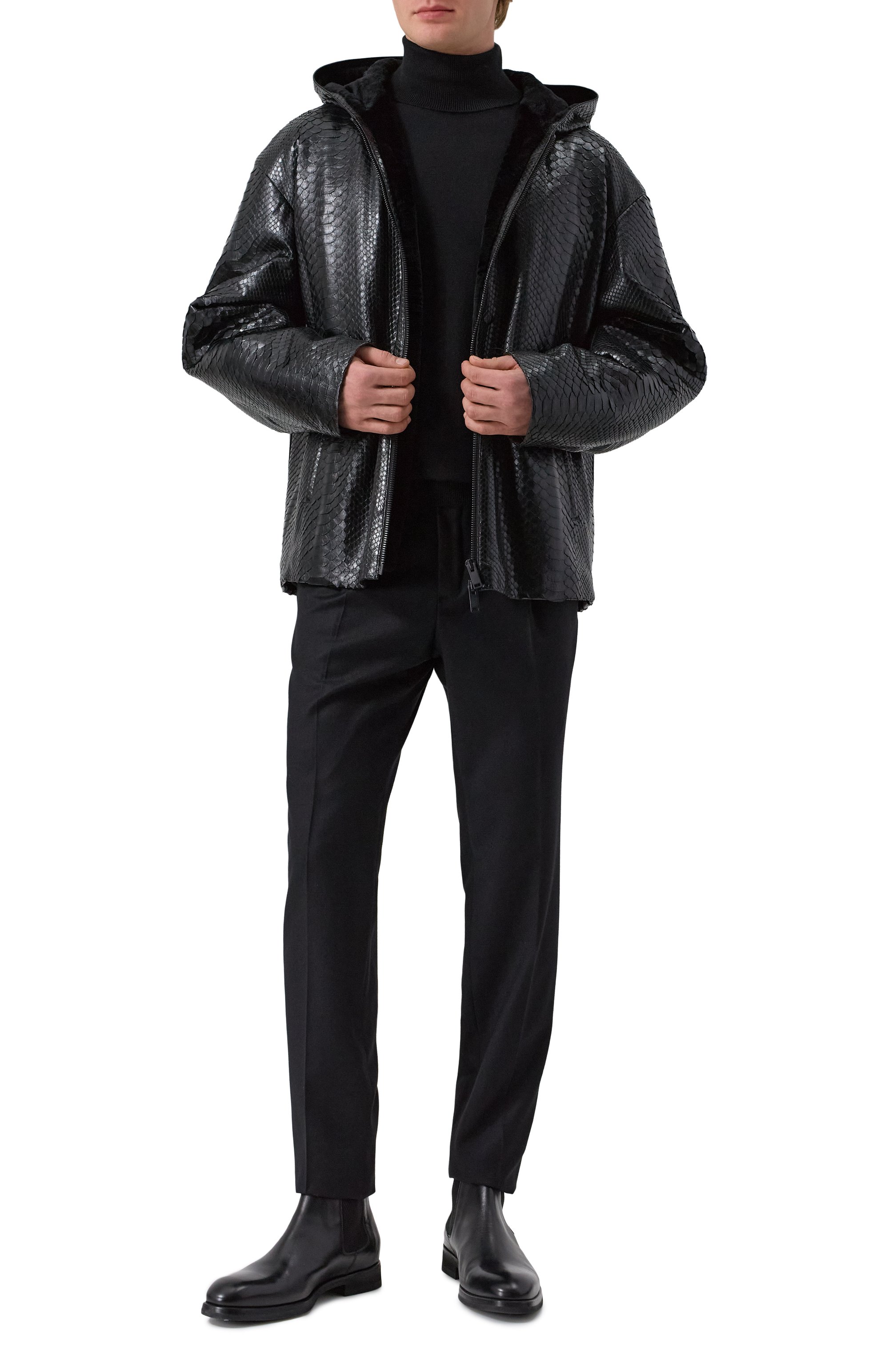 Куртка из кожи питона с подкладкой из норки MVST, арт. FEXECK-ES4455-1V, фото 2