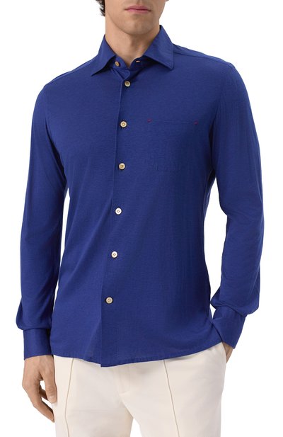 Рубашка из лиоцелла и хлопка KITON, арт. UMCNERH0924202, фото 3