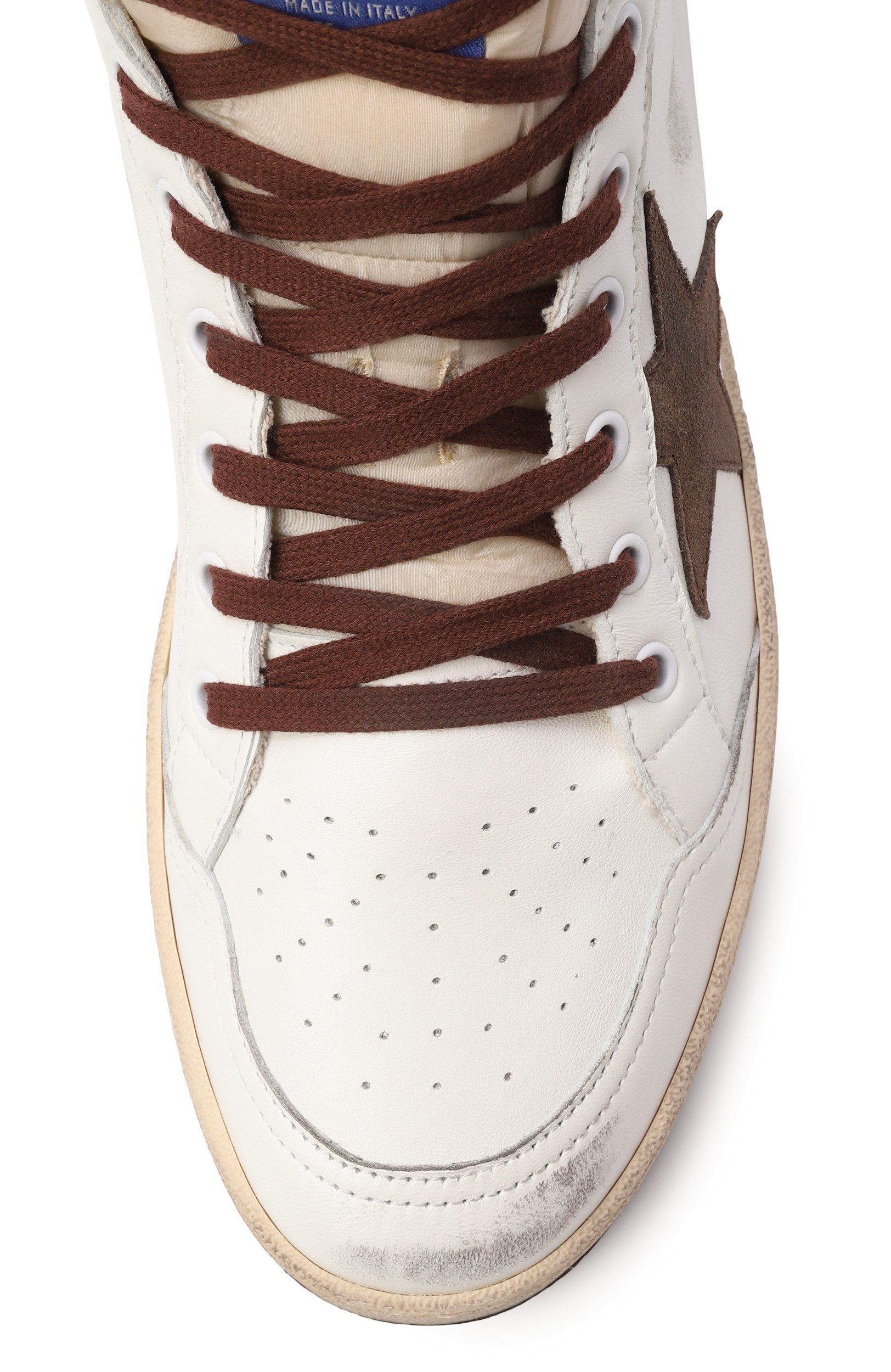 Кожаные кеды sky-star GOLDEN GOOSE DELUXE BRAND, арт. GMF00230.F004005, фото 5