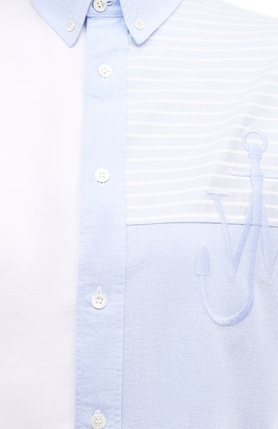 Хлопковая рубашка JW ANDERSON, арт. SH0072 PG0480, фото 5