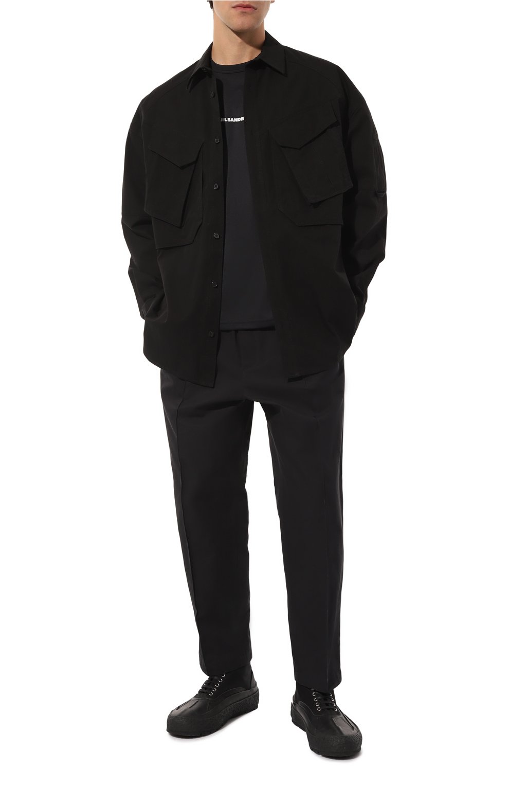 Хлопковые брюки JIL SANDER, арт. J21KA0012/J45162, фото 2