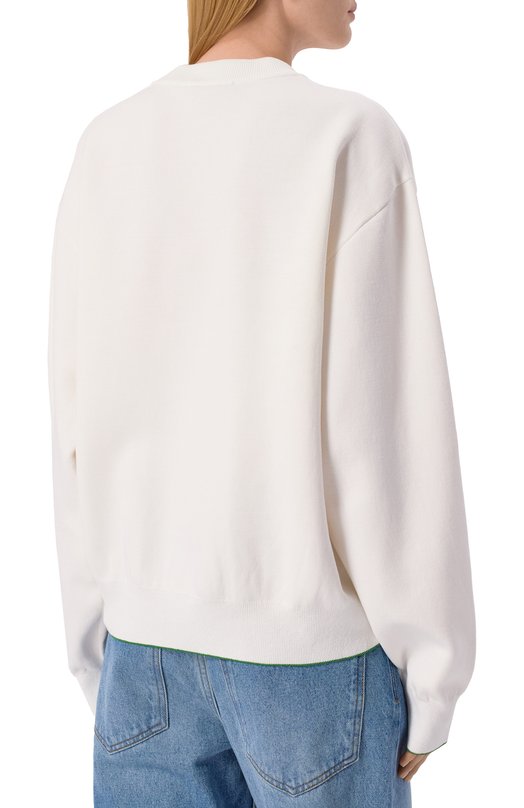 Свитшот из хлопка и вискозы Jacquemus 25E251KN619/2427 Белый  25E251KN619/2427 Фото 4