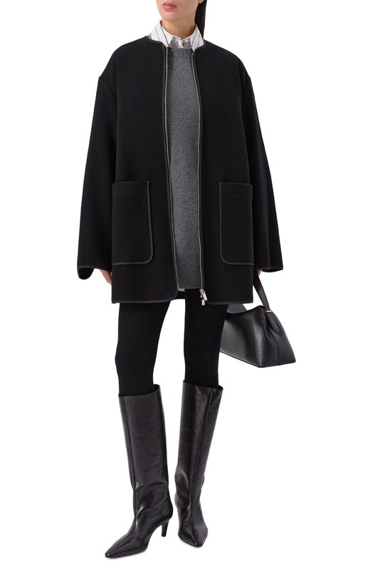 Кожаные сапоги Cave 60 Jude CAVE KNEE B00T/LEATHER Чёрный  CAVE KNEE B00T/LEATHER Фото 3