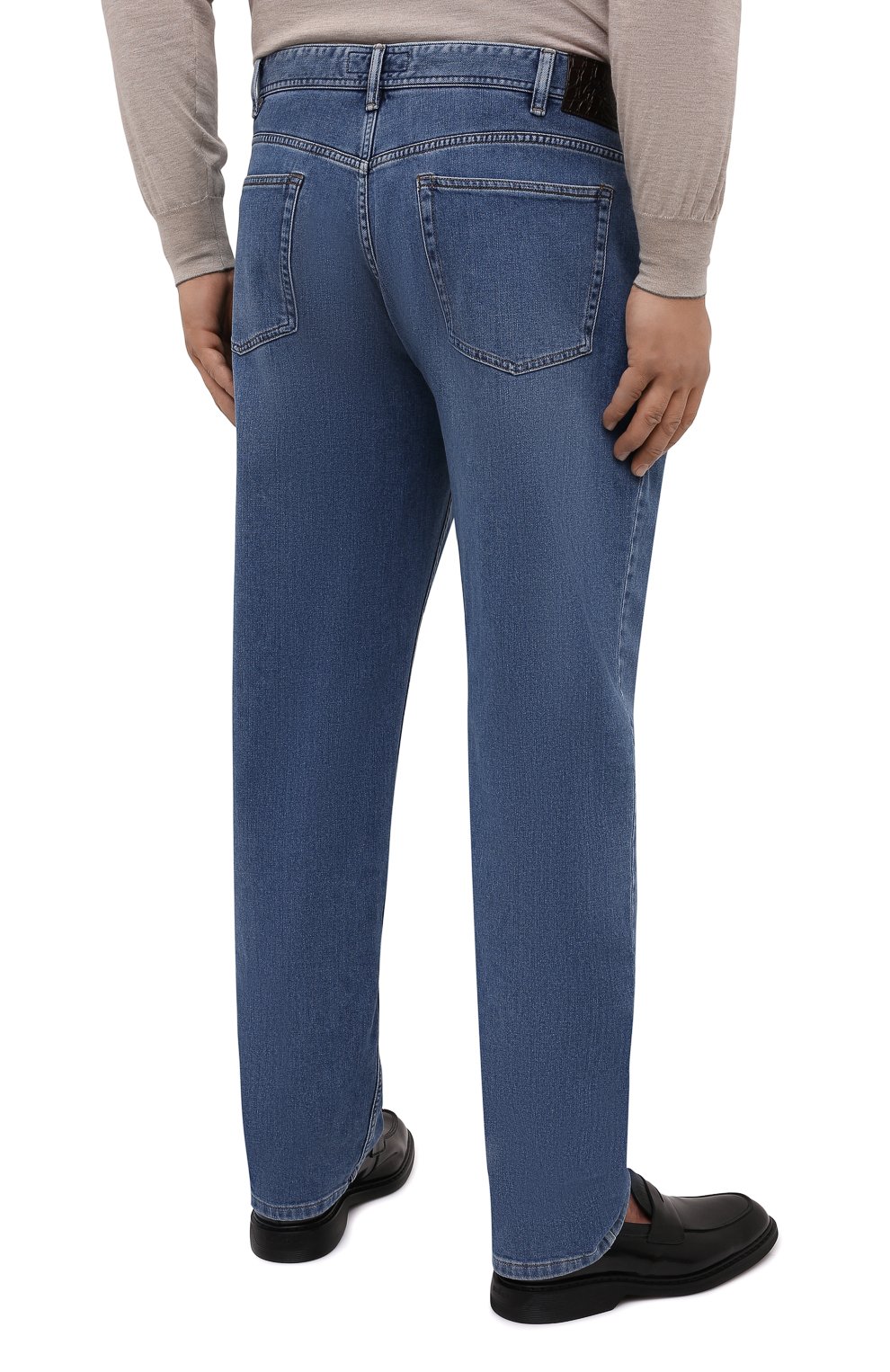 Джинсы BRIONI синего цвета по цене 98950 руб., арт. SPPC0L/01D08/CHAM0NIX/CCR0, фото 4 Джинсы BRIONI, арт. SPPC0L/01D08/CHAM0NIX/CCR0, фото 4