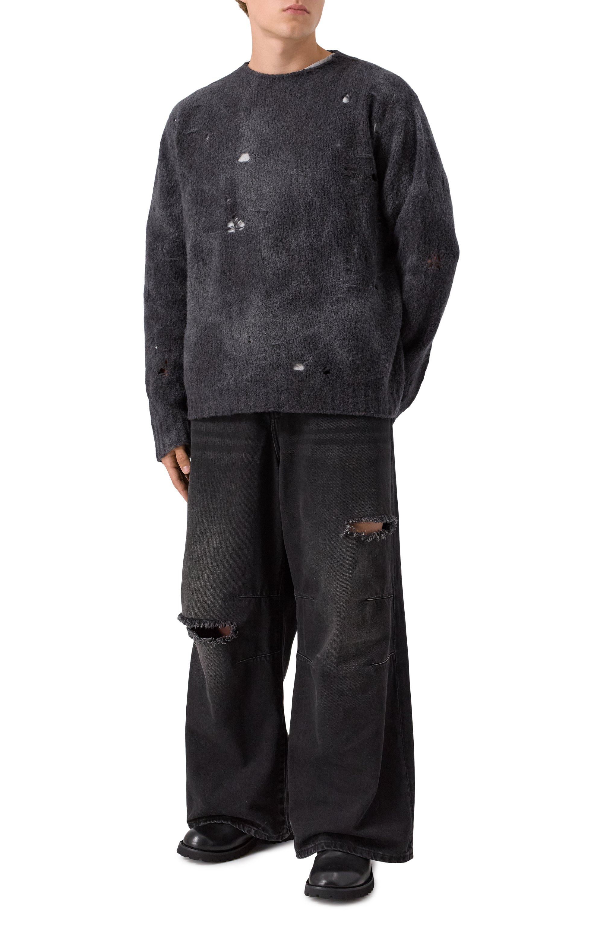 Джемпер из шерсти и кашемира UMA WANG, арт. UK7595, фото 2