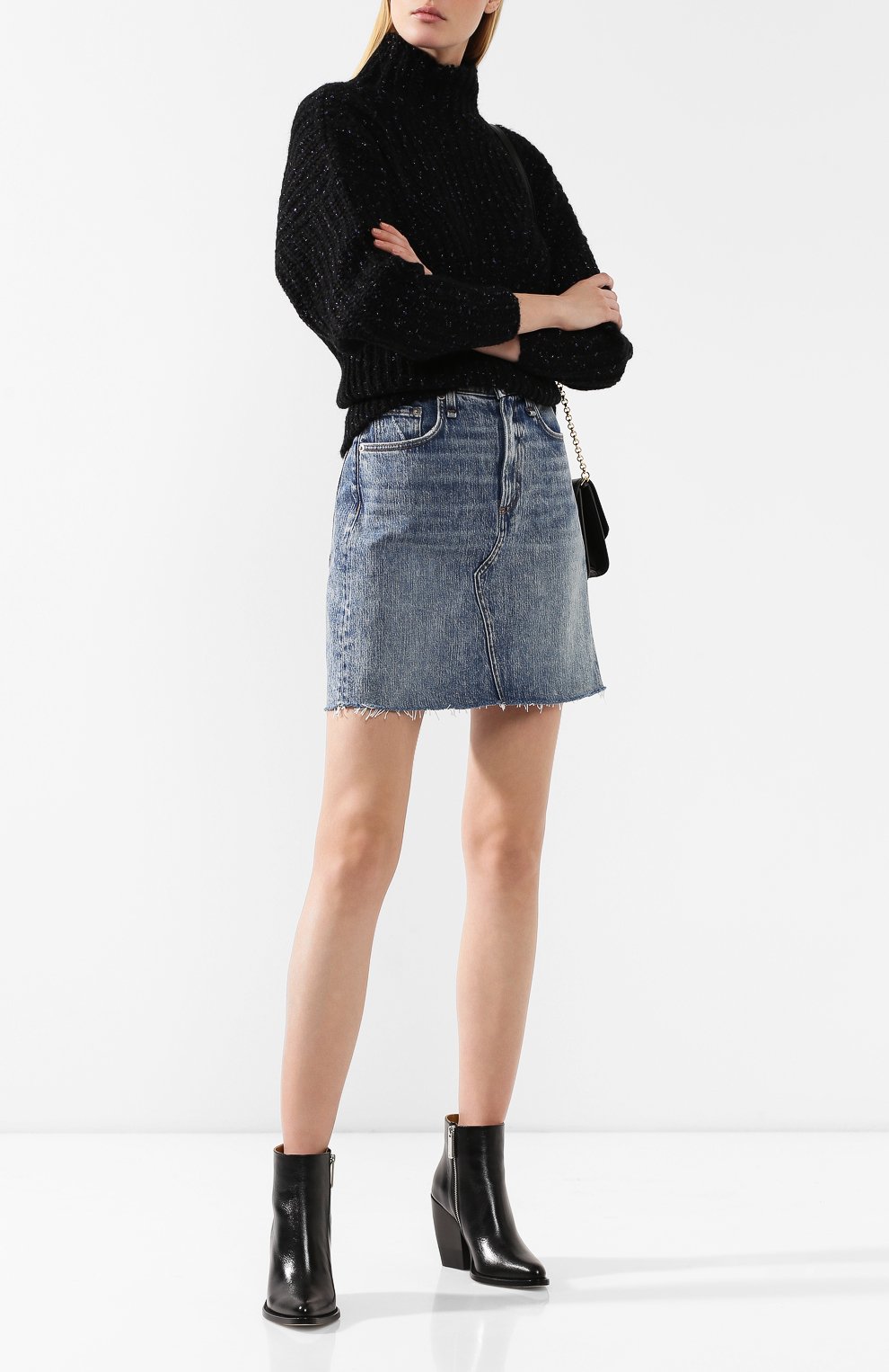 Джинсовая юбка RAG AND BONE, арт. W1B16I449AVE, фото 2