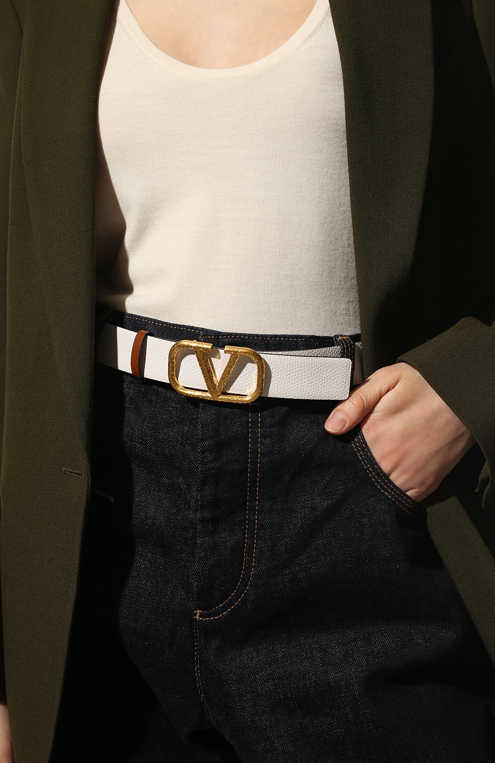 Двусторонний ремень vlogo signature VALENTINO, арт. XW2T0T15/TAL, фото 5