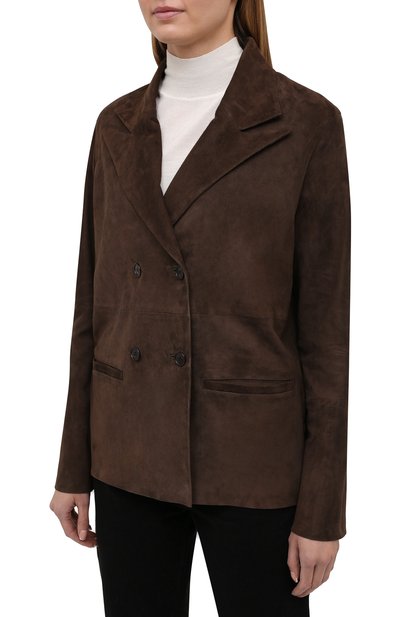 Замшевый жакет INES&MARECHAL, арт. FRACAS AGNEAU VEL0URS, фото 3